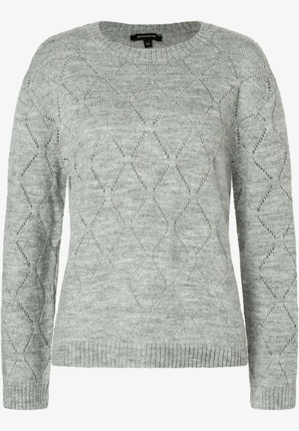 MORE & MORE Ajour-Pullover, melange, Herbst-Kollektion