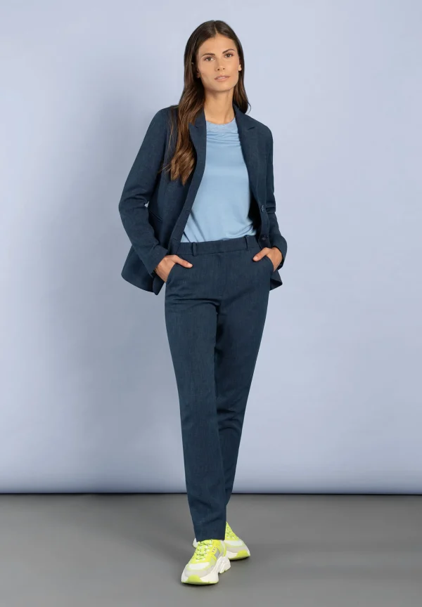 MORE & MORE Blazer, blau melange