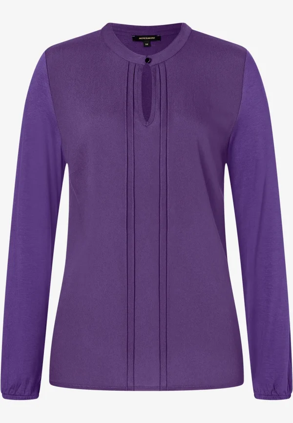 MORE & MORE Blusenshirt, pure purple, Herbst-Kollektion