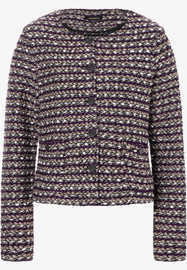 MORE & MORE Bouclé Jerseyjacke, Herbst-Kollektion