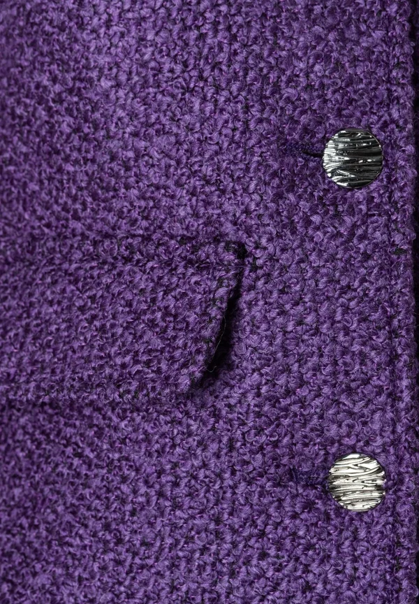 MORE & MORE Bouclé-Blazer, pure purple, Herbst-Kollektion