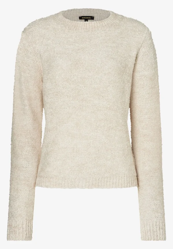 MORE & MORE Bouclé-Pullover, powder creme, Herbst-Kollektion