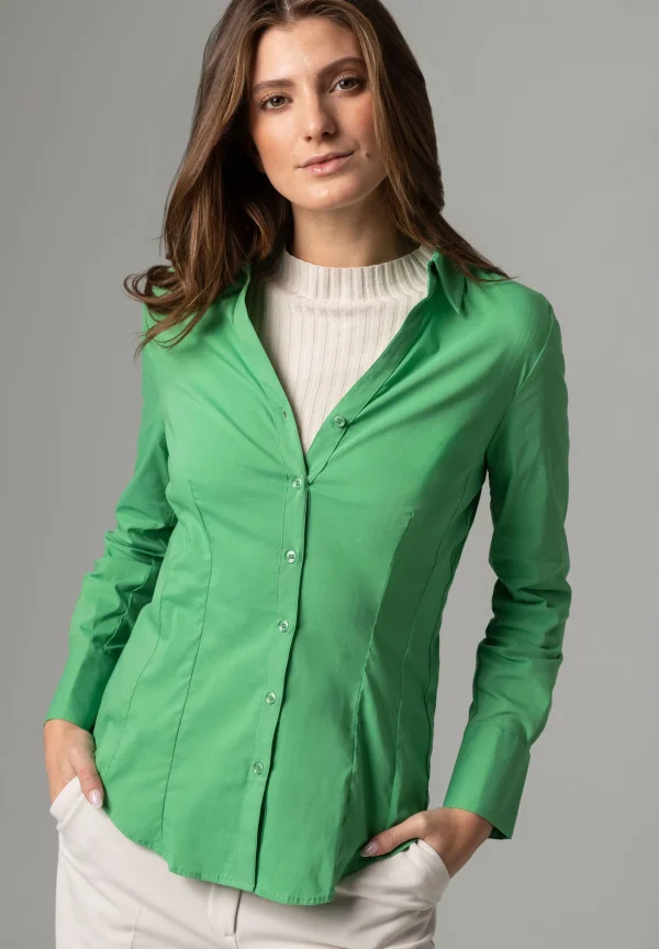 MORE & MORE Businessbluse BILLA, soft warm green, Frühjahrs-Kollektion