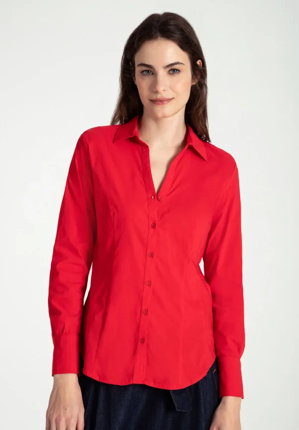 MORE & MORE Businessbluse BILLA, soft red, Frühjahrs-Kollektion