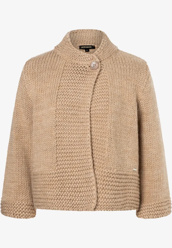 MORE & MORE Cardigan, camel, Herbst-Kollektion