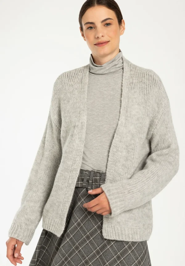 MORE & MORE Cardigan, melange, Herbst-Kollektion