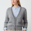 MORE & MORE Cardigan mit Lurex-Detail, melange, Winter-Kollektion