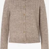 MORE & MORE Cardigan mit Struktur, taupe, Herbst-Kollektion
