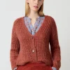 MORE & MORE Cardigan, rusty brown melange, Winter-Kollektion