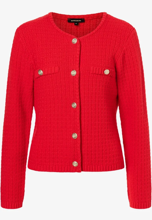 MORE & MORE Cardigan, soft red, Frühjahrs-Kollektion