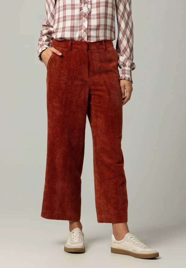 MORE & MORE Cord Culotte, rusty brown, Winter-Kollektion