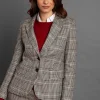 MORE & MORE Glencheck Blazer, schwarz/ecru, Herbst-Kollektion