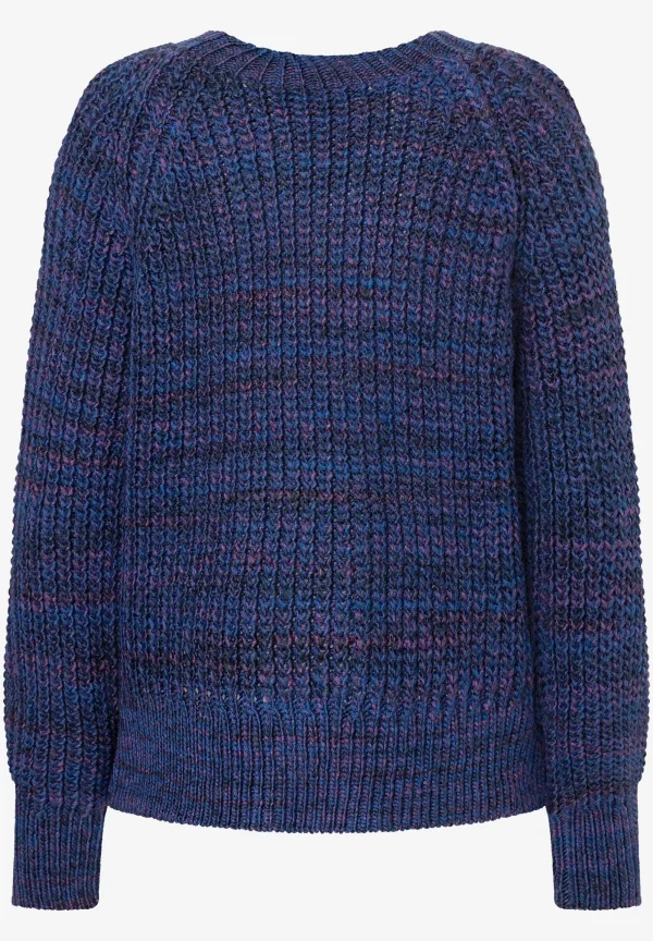 MORE & MORE Grobstrickpullover, melange, Herbst-Kollektion