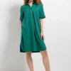 MORE & MORE Hemdblusenkleid, summergarden green, Sommer-Kollektion