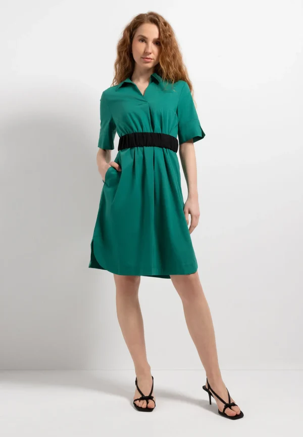 MORE & MORE Hemdblusenkleid, summergarden green, Sommer-Kollektion