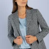 MORE & MORE Jerseyblazer, Mini-Jacquard