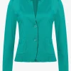 MORE & MORE Jerseyjacke, summergarden green, Sommer-Kollektion