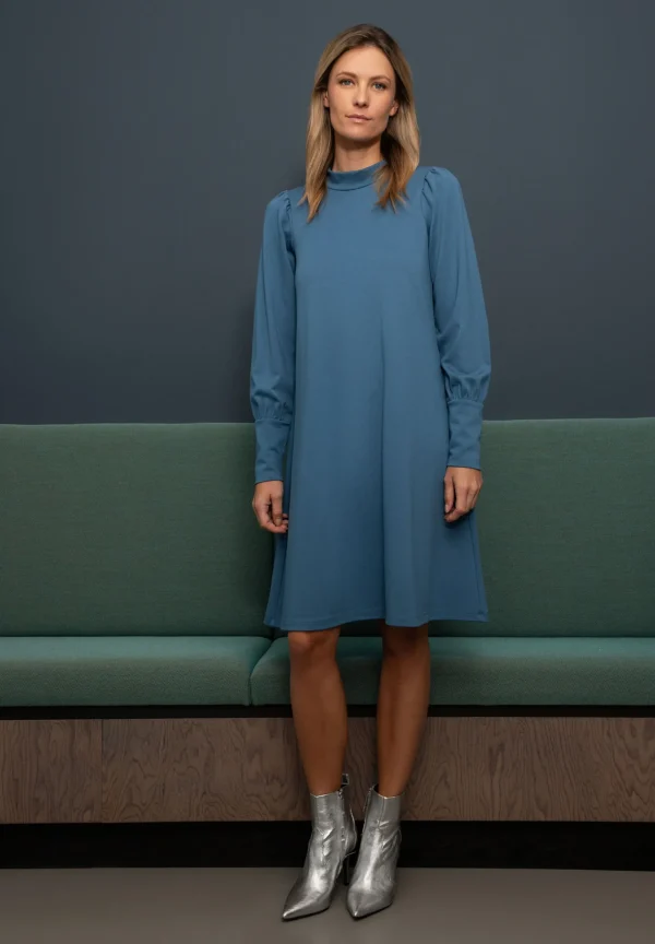 MORE & MORE Jerseykleid, greyblue, Herbst-Kollektion