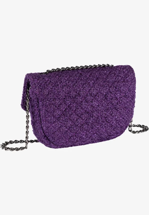 MORE & MORE kleine Bouclétasche, pure purple, Herbst-Kollektion