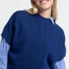 MORE & MORE Kurzarm-Pullover, gitanes blue, Frühjahrs-Kollektion