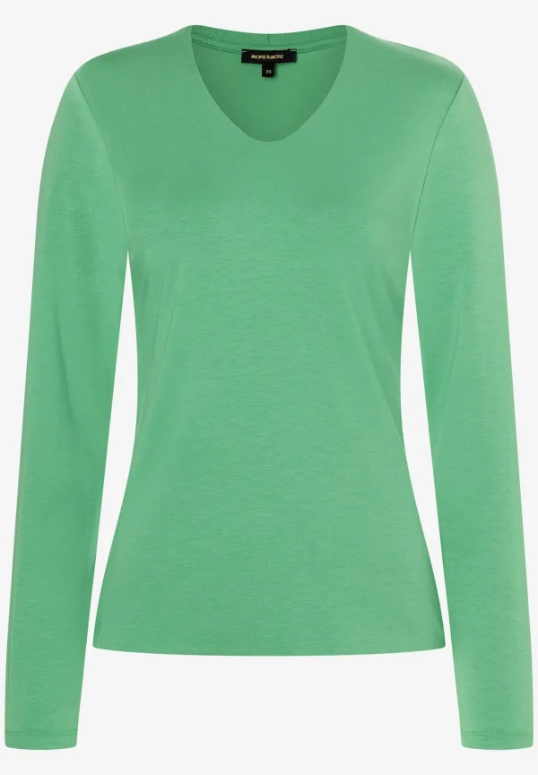 MORE & MORE Langarmshirt, soft warm green, Frühjahrs-Kollektion