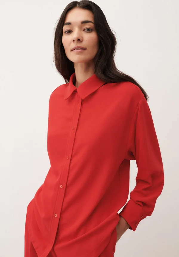 MORE & MORE lange Bluse, soft red, Frühjahrs-Kollektion