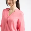 MORE & MORE Lyocell Bluse, sorbet , Sommer-Kollektion