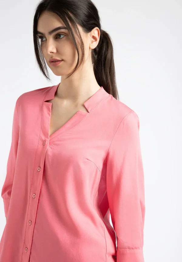 MORE & MORE Lyocell Bluse, sorbet , Sommer-Kollektion