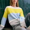 MORE & MORE Pullover, Colorblock, Herbst-Kollektion