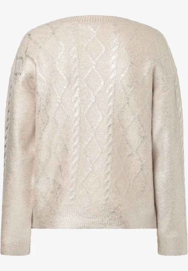 MORE & MORE Pullover mit Silberbeschichtung, Herbst-Kollektion