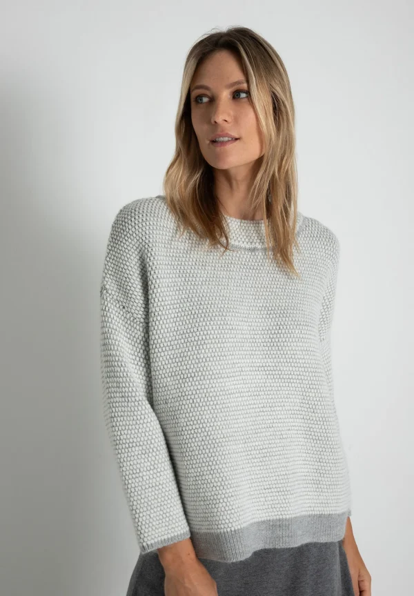 MORE & MORE Pullover mit Struktur, Herbst-Kollektion