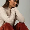 MORE & MORE Rippen-Pullover, powder creme, Winter-Kollektion