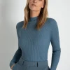 MORE & MORE Rippstrick-Pullover, greyblue, Herbst-Kollektion