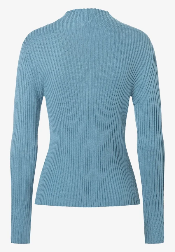 MORE & MORE Rippstrick-Pullover, greyblue, Herbst-Kollektion