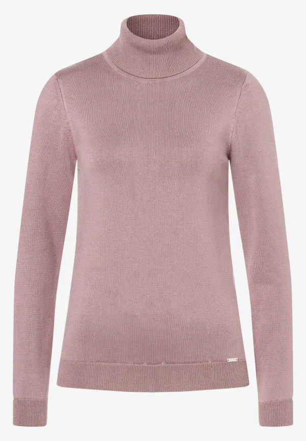 MORE & MORE Rollkragenpullover, rosé, Herbst-Kollektion