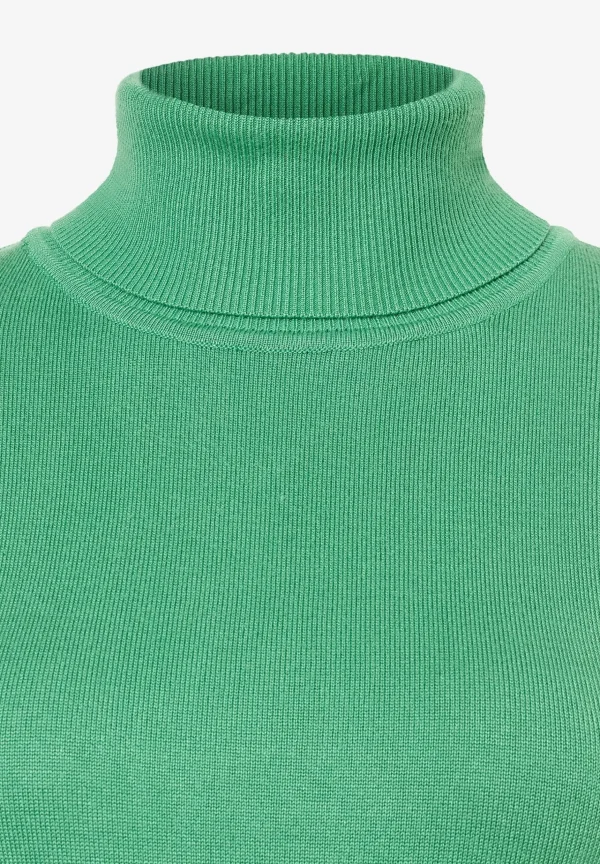 MORE & MORE Rollkragenpullover, soft warm green, Frühjahrs-Kollektion