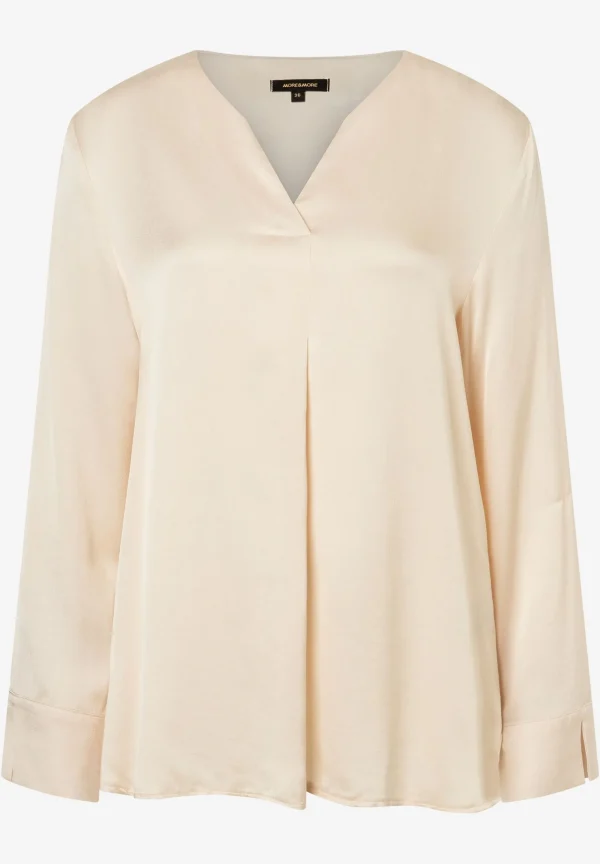 MORE & MORE Satinbluse, powder creme, Herbst-Kollektion