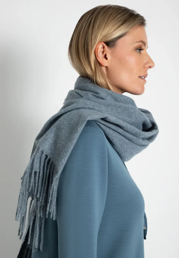 MORE & MORE Schal, greyblue melange, Herbst-Kollektion