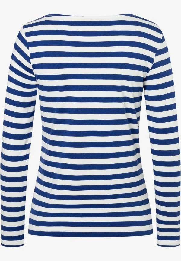 MORE & MORE Streifenshirt, blau/ecru, Frühjahrs-Kollektion