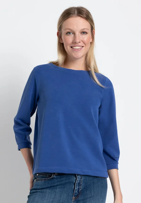 MORE & MORE Sweatshirt mit 3/4 Arm, gitanes blue, Frühjahrs-Kollektion