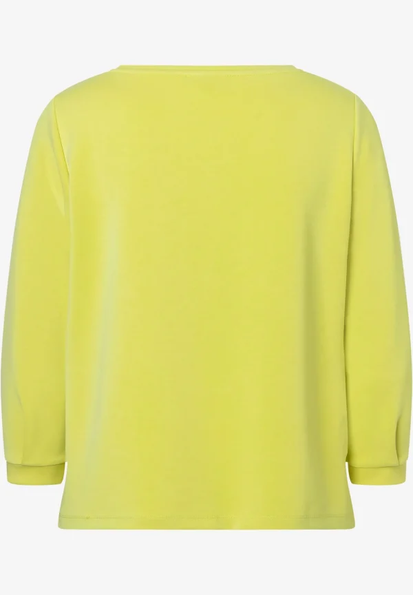 MORE & MORE Sweatshirt mit 3/4 Arm, lime yellow, Frühjahrs-Kollektion