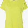 MORE & MORE T-Shirt mit Chiffonkante, lime yellow, Frühjahrs-Kollektion