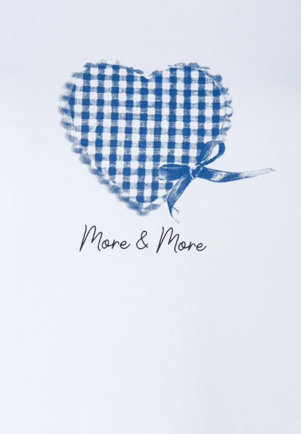 MORE & MORE T-Shirt mit Herz, blau, Volksfest