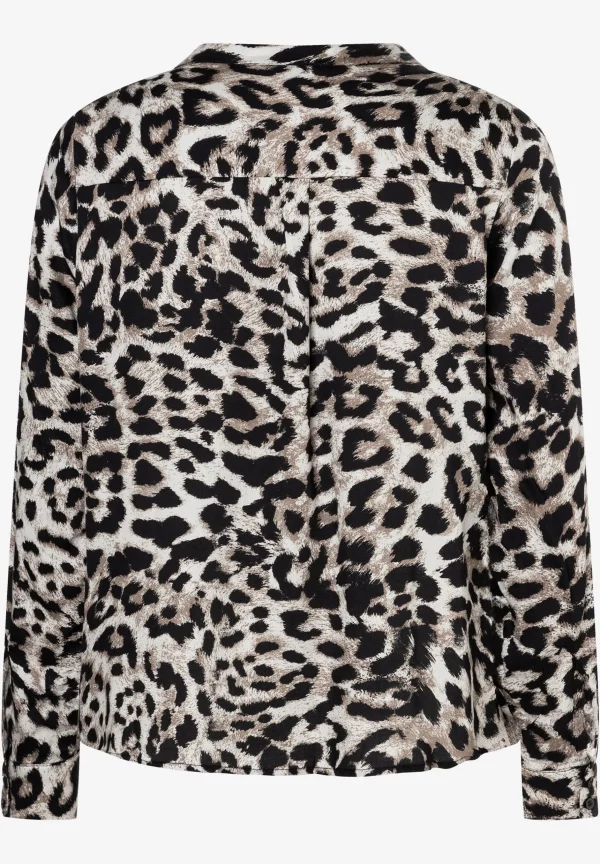 MORE & MORE Viskosebluse, Leoprint, Winter-Kollektion