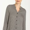 MORE & MORE Viskosebluse, Minimal-Print, Herbst-Kollektion