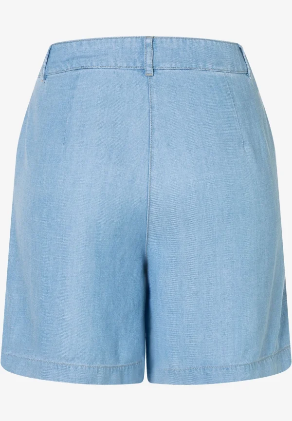 MORE & MORE weite Lyocell Shorts, blue, Sommer-Kollektion