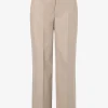 MORE & MORE weite Nadelstreifenhose, taupe, Herbst-Kollektion