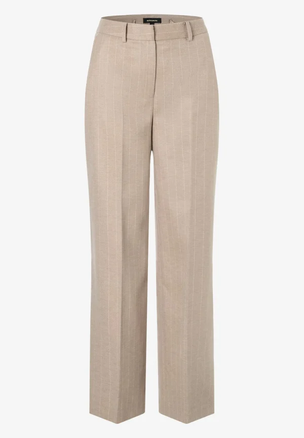 MORE & MORE weite Nadelstreifenhose, taupe, Herbst-Kollektion