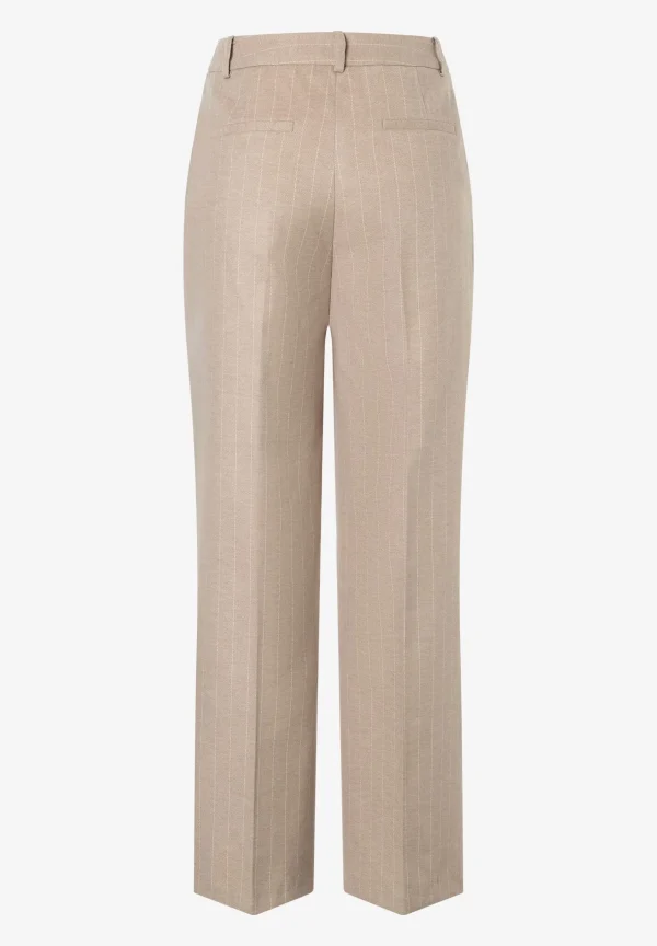 MORE & MORE weite Nadelstreifenhose, taupe, Herbst-Kollektion